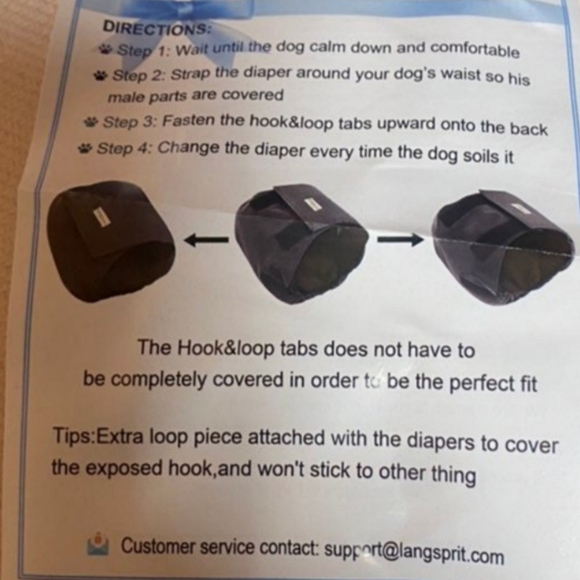 2 langsprit dog diaper - Picture 2 of 3